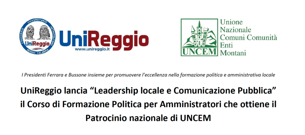 cs UNCEM UNIREGGIO accordo